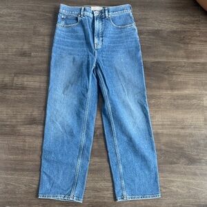 Everlane The Way High Straight Leg Blue Jeans